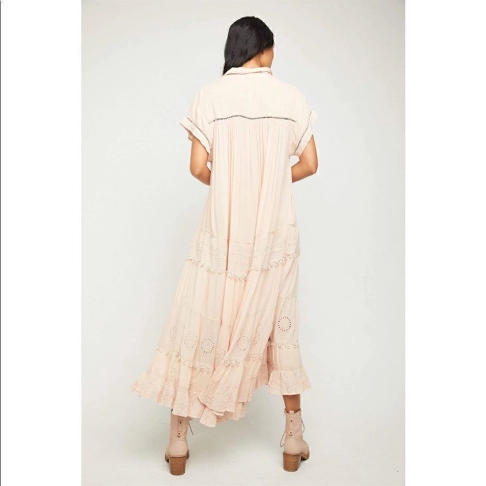 Free People Pretty Cozy Maxi Dress Size L - Picture 4 of 7